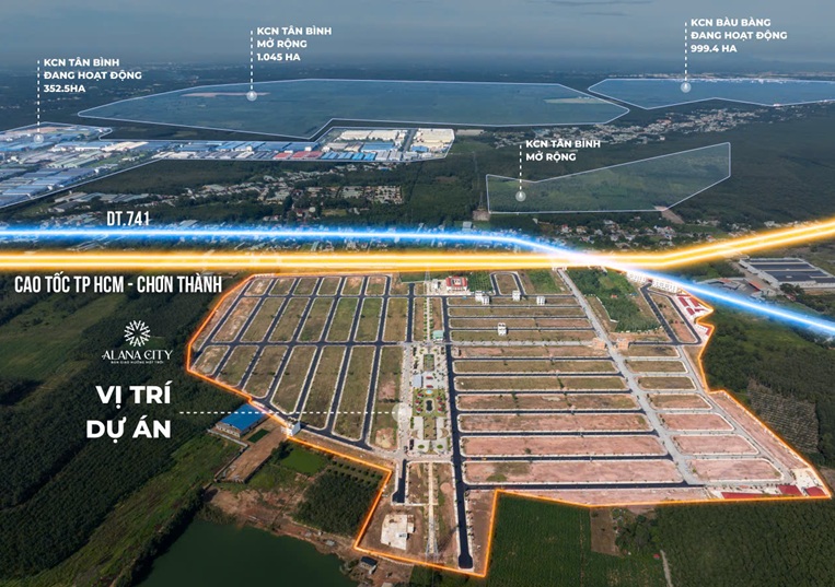 vị trí dự án alana city hcm 1