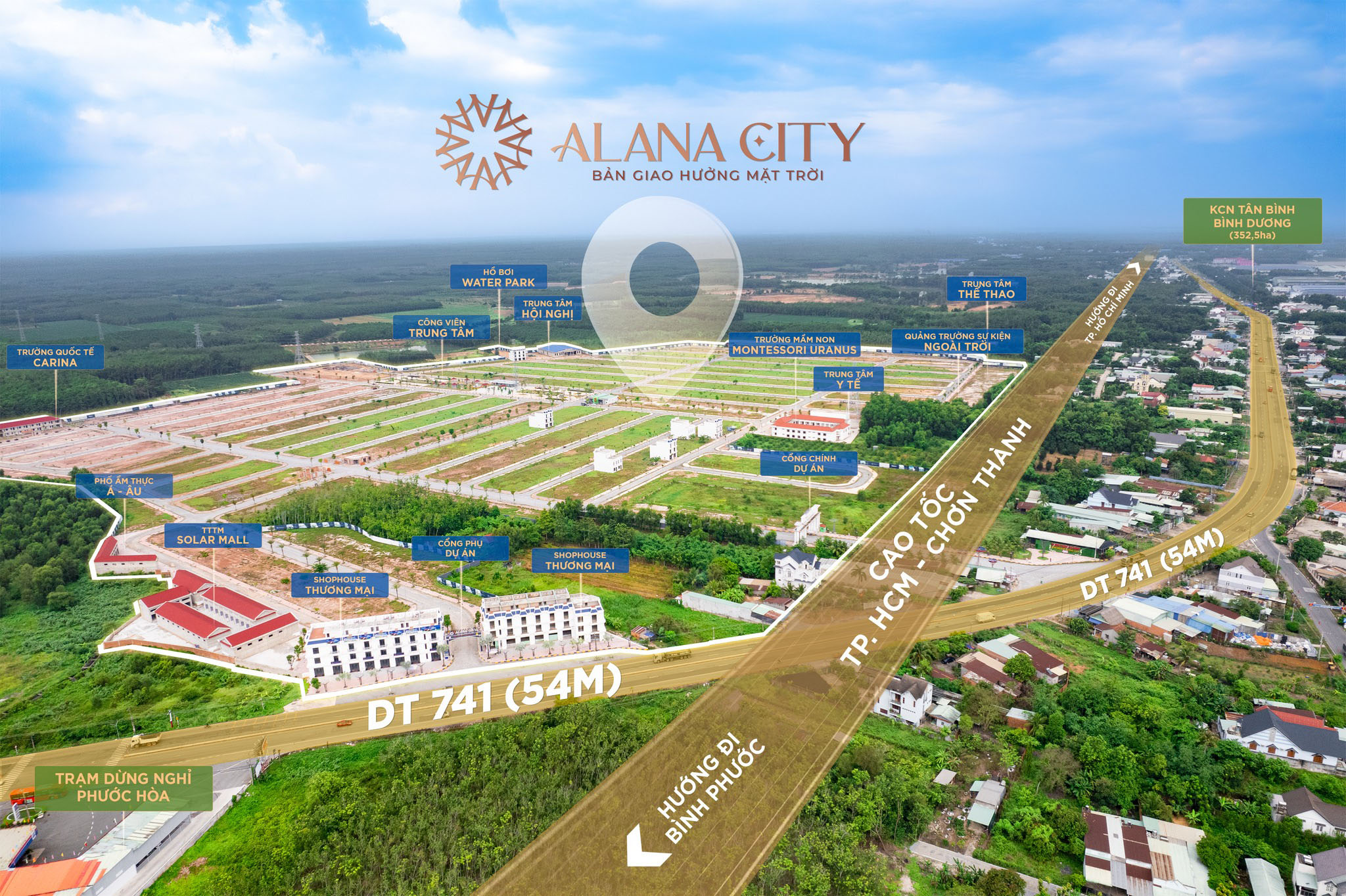 Vị trí đắc địa của dự án Alana City