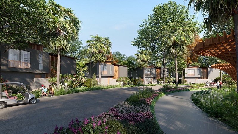 Phối cảnh biệt thự Vip Heian Villas dự án Tokyu Retreat Phú Thọ 