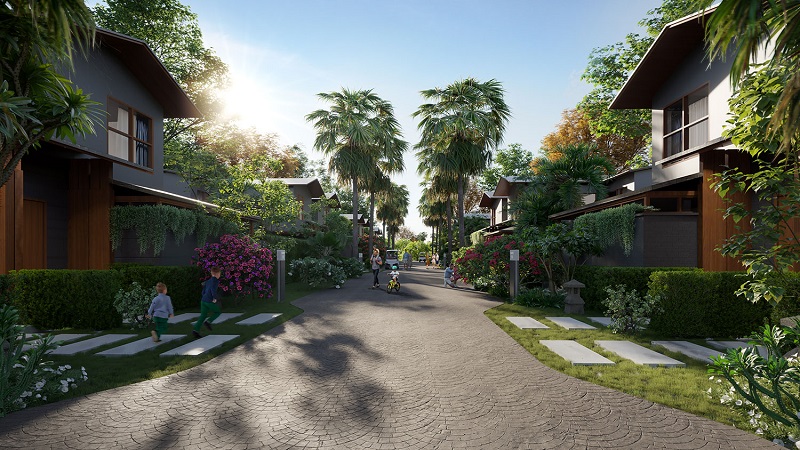 Phối cảnh biệt thự tứ lập Asuka 